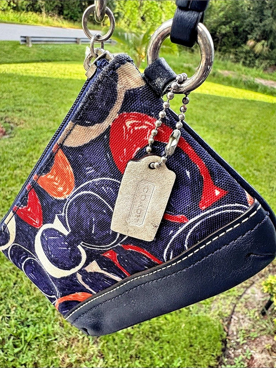 Coach Handbags - Coach Hamptons Scribble Signature Wristlet